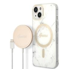 Guess - Guess iPhone 14 / 15 / 13 Mobilskal MagSafe MagSafe Marble