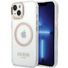 Guess - Guess iPhone 15 Plus/14 Plus Mobilskal MagSafe MagSafe Metal Outline