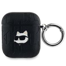 KARL LAGERFELD - Karl Lagerfeld AirPods 1/2 Skal Monogram Choupette Head - Svart