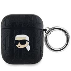 KARL LAGERFELD - Karl Lagerfeld AirPods 1/2 Skal Monogram Karl Head - Svart