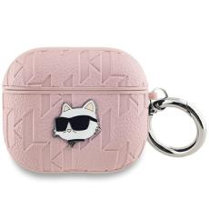 KARL LAGERFELD - Karl Lagerfeld AirPods 3 Skal Monogram Choupette Head - Rosa