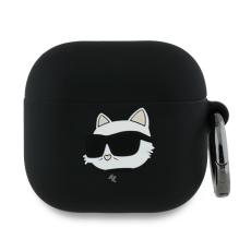 KARL LAGERFELD - Karl Lagerfeld AirPods 4 Silikonskal Choupette Head 3D - Svart