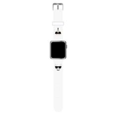 KARL LAGERFELD - Karl Lagerfeld Apple Watch 42/44/45mm Armband Silikon - Vit