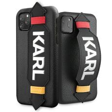 KARL LAGERFELD - Karl Lagerfeld iPhone 11 Pro Mobilskal MagSafe Strap - Svart