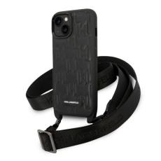 KARL LAGERFELD - Karl Lagerfeld iPhone 14/15/13 Skal MagSafe Monogram Plaque Svart