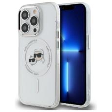 KARL LAGERFELD - Karl Lagerfeld iPhone 14 Pro Max Skal MagSafe IML Choupette Head
