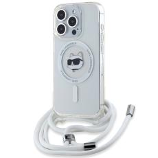 KARL LAGERFELD - Karl Lagerfeld iPhone 15 Mobilskal MagSafe IML Choupettette Head & Cord