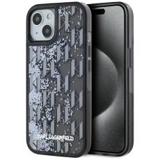 KARL LAGERFELD - Karl Lagerfeld iPhone 15 Skal MagSafe Glitter Monogram Gradient