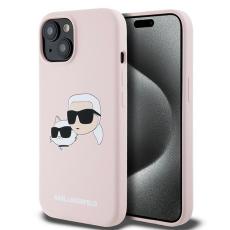 KARL LAGERFELD - Karl Lagerfeld iPhone 15 Mobilskal MagSafe Silicone Karl & Choupette
