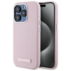 KARL LAGERFELD - Karl Lagerfeld iPhone 15 Pro Mobilskal MagSafe FW Metal Plate - Rosa