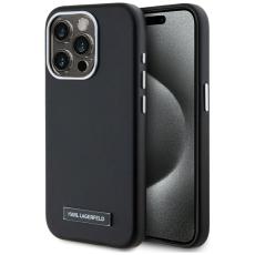 KARL LAGERFELD - Karl Lagerfeld iPhone 15 Pro Mobilskal MagSafe FW Metal Plate - Svart