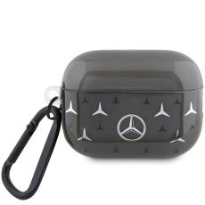 Mercedes - Mercedes AirPods Pro 2 Skal Large Star Pattern - Svart