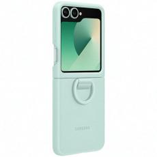 Samsung - Samsung Galaxy Z Flip 6 Mobilskal MagSafe Silikon Ringhållare - Mynta