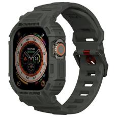 Skinarma - Skinarma Apple Watch 42/44/45/49mm Armband Mecha Skal - Olive