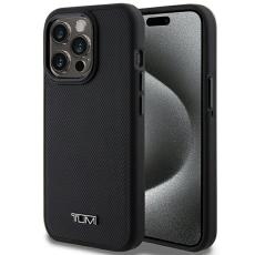 Tumi - Tumi iPhone 15 Pro Mobilskal MagSafe Leather Ballistic Pattern - Svart