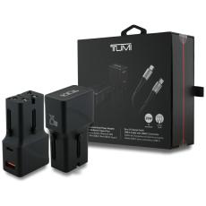 Tumi - TUMI Reseladdare Adapter 25W USB-C/USB-A + USB-C/USB-C Kabel – Svart