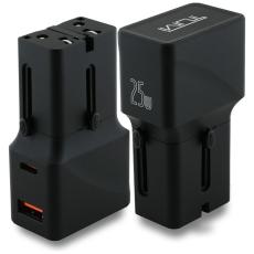 Tumi - TUMI Reseladdare Adapter 25W USB-C/USB-A – Svart