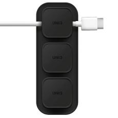 UNIQ - UNIQ Pod Mag Magnetisk Kabelhållare med bas – Mörkgrå