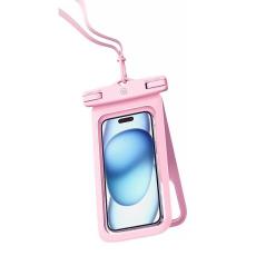 USAMS - USAMS Dubbel Vattentät Mobilväska 6.7" IP68 - Rosa