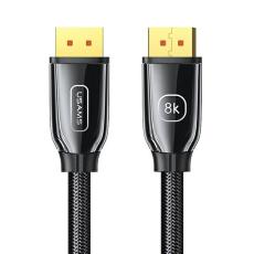 USAMS - USAMS Kabel DP-DP 1.4 U75 3.0m svart 8K SJ533DP01