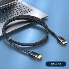 USAMS - USAMS Kabel DP-DP U74 2.0m svart 4K SJ531HD01