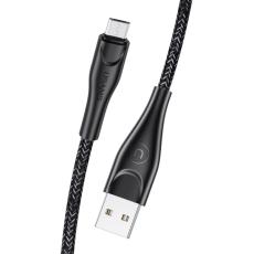 USAMS - USAMS Kabel flätad U41 microUSB 1m svart SJ393USB01