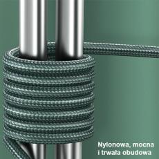 USAMS - USAMS Kabel flätad U55 2A microUSB set 1m grön SJ450USBSG02