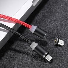 USAMS - USAMS Kabel magnetisk U-Sure microUSB 1m röd SJ294USB02