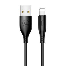 USAMS - USAMS Kabel U18 lightning 2A Snabbladdning 1m svart SJ266USB01