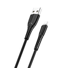 USAMS - USAMS Kabel U35 lightning 2A Snabbladdning 1m svart SJ364USB01