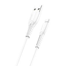 USAMS - USAMS Kabel U35 lightning 2A Snabbladdning 1m vit SJ364USB02