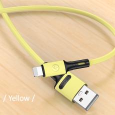 USAMS - USAMS Kabel U52 lightning 2A Snabbladdning 1m gul SJ434USB03