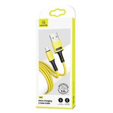 USAMS - USAMS Kabel U52 microUSB 2A Snabbladdning 1m gul SJ435USB03