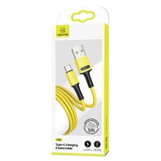 USAMS - USAMS Kabel U52 USB-C 2A Snabbladdning 1m (US-SJ436) - Gul