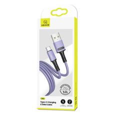 USAMS - USAMS Kabel U52 USB-C 2A Snabbladdning 1m (US-SJ436) - Lila