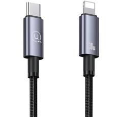 USAMS - USAMS Kabel USB-C–Lightning 30W 0,25m (US-SJ679) - Stålgrå
