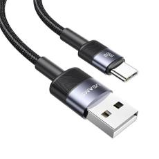 USAMS - USAMS SET Kabel USB–USB-C 3A 1,2m (US-SJ718) - Stålgrå