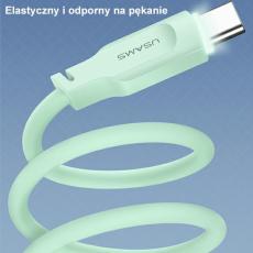 USAMS - USAMS SJ567 Lithe Series USB-C/USB-C Kabel 100W 1,2 m (US-SJ567) – Grön