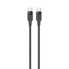 USAMS - USAMS USB-C/USB-C Kabel SJ567 Lithe Series 100W 1.2m Svart