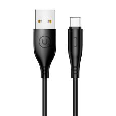USAMS - USAMS U18 USB-C Kabel 2A 1 m SJ267USB01 - Svart