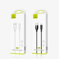 USAMS - USAMS U18 USB-C Kabel 2A 1 m SJ267USB02 - Vit