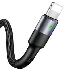 USAMS - USAMS U26 Lightning Kabel flätad set 1 m SJ311IP01 - Svart
