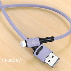 USAMS - USAMS U52 Lightning Kabel 2A 1 m SJ434USB04 - Lila