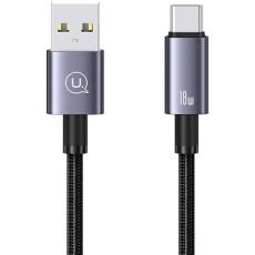 USAMS - USAMS USB till USB-C Kabel 3A 0,25 m SJ680USB01 - Stål