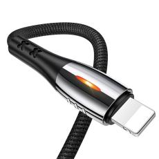 USAMS - USAMS U-Tone Lightning Kabel flätad 1,2 m SJ344USB01 - Svart