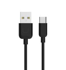 USAMS - USAMS U-Turn USB-C Kabel 1 m TCUSBXD01 - Svart