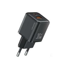 USAMS - USAMS Väggladdare 1xUSB+1xUSB-C PD30W 3A PD3.0 X-ron Series – Svart