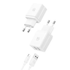 USAMS - USAMS Väggladdare T40 20W LED PD3.0+QC3.0 1xUSB-C - Svart