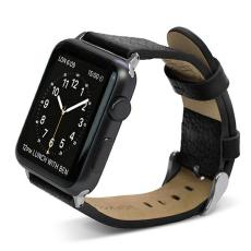 X-Doria - X-Doria Lux Apple Watch Armband 1/2/3/7/8 (38/41mm) - Svart