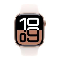 Apple - Apple Watch 10 46mm 4G Rosa Guld Alu Case With Rosa Sports Band M-L